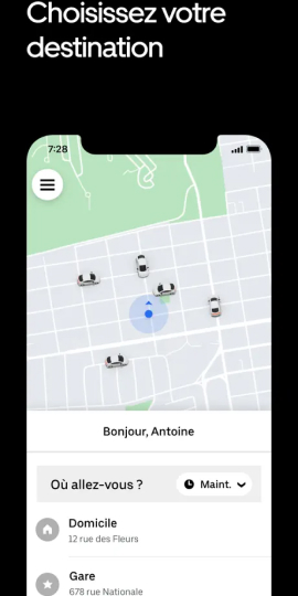 Uber - Se déplacer facilement